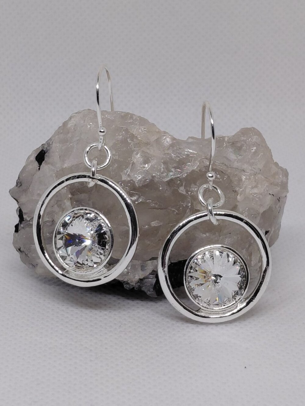 Artisan Contemporary Geometric Orbit Drop Earrings